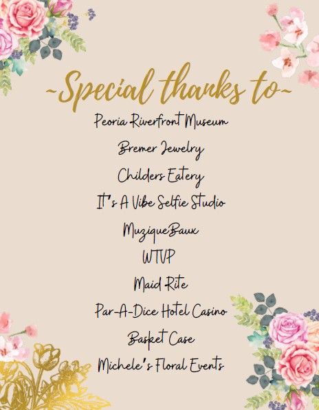 Spring Gala Special Thanks